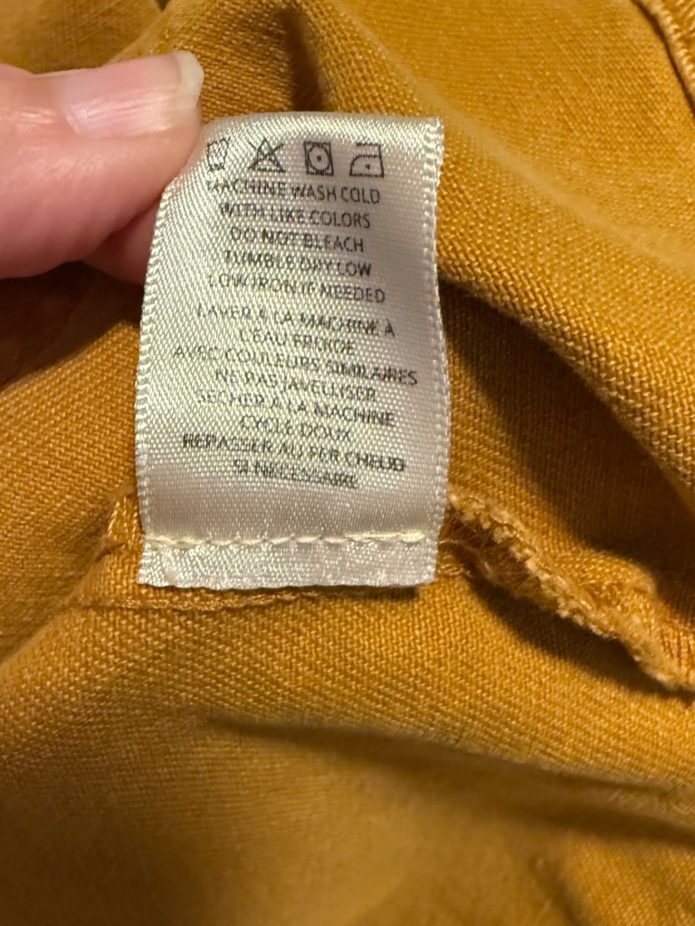 Antropologie Unpublished Chore Barn Coat Size Large Mustard - Picture 10 of 10
